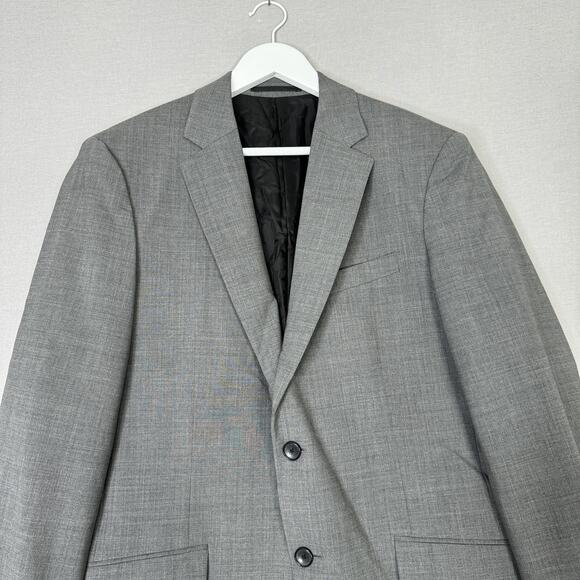 Theory Blazer Mens 42R Gray Malcolm New Tailor 2 Button Wool Blend Suit Jacket - Picture 2 of 12